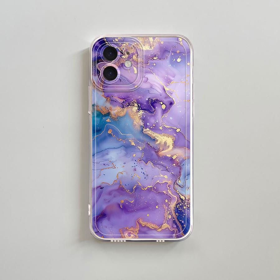 Fashion Marble Phone Case For Apple IPhone 16 16E 15 XS Pro Max 13 14 Plus XR SE 7 8 12 11 Pro Plus Case Cover Funda Coque