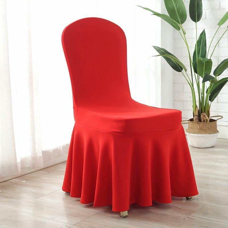 Sun Skirt Elastic Air Layer Chair Cover, Thickened Universal Chair Cover, Hotel Wedding Banquet Chair Cover