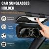 Universal Car Visor & Dashboard Sunglasses Holder – One-Hand Quick Clip, Scratch & Shockproof Eyewear Case Car Storage Organizer