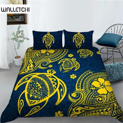 Duvet Cover Texture Sea Turtle Set Bohemian Style Ocean Animal Bedding Set Microfiber Comforter Cover Premium Bedroom Decor