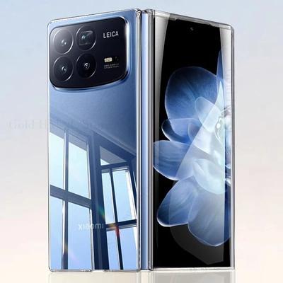 Xiaomi Mix Fold 4 için HD Şeffaf Telefon Kılıfı Mi Mix Fold 3 2 için Sert PC Koruma Kılıfı Mix Fold 2 için Şeffaf Dayanıklı Kılıf Mix Fold 4 3 2 için Fundas