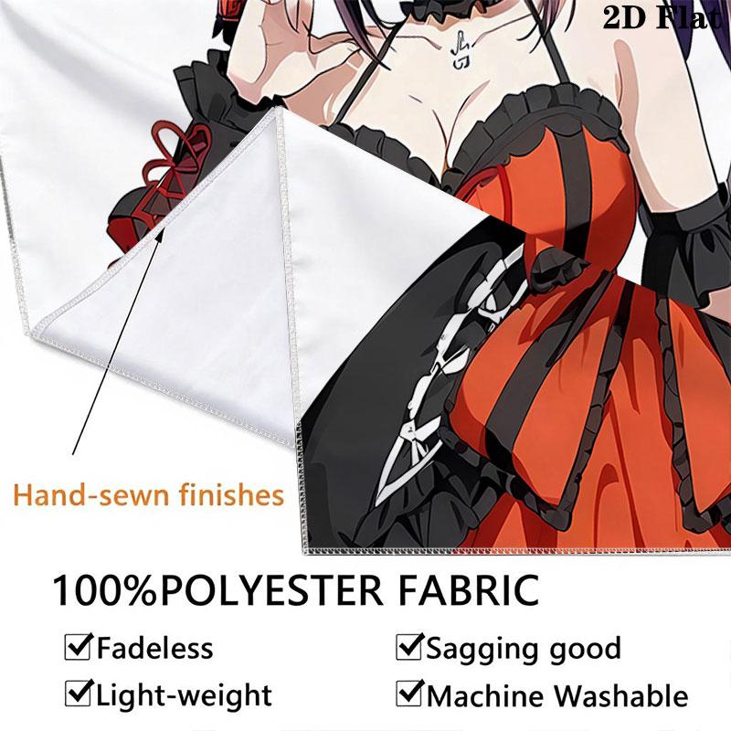 Kurumi Wall Tapestry Aesthetic Wall Hanging Printed Fabric Blanket Decorative Tapestries For Bedroom Living Room Home Decor
