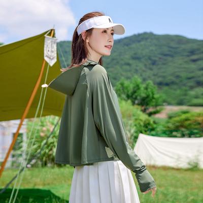 Fashion Hooded Original Yarn Sunscreen Clothing Women's New Summer Thin Upf Ice Silk Cloak Sunscreen Clothing Jacket