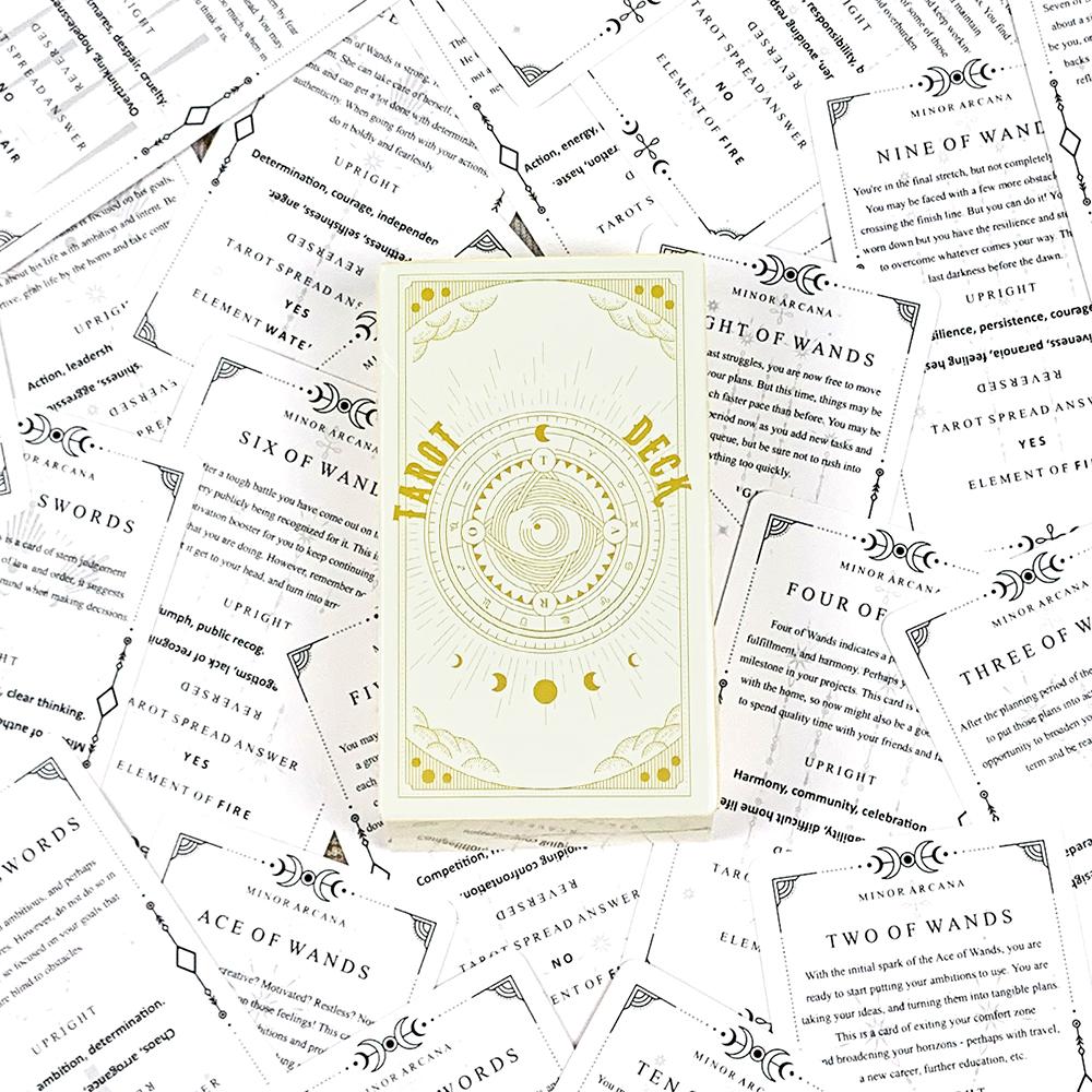 Tarot Cards Family Gathering Game Cards Classic Divination Tarot Deck Board Playing Game,Christmas and New Year Gifts