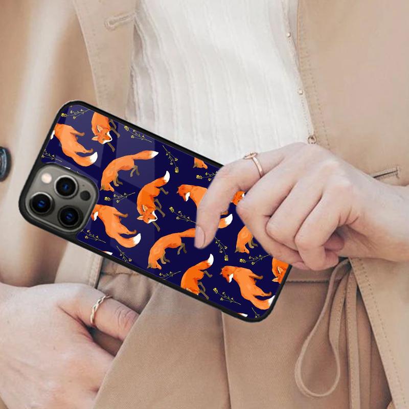 Autumn Leaves Fall Fox Pumpkin Magnetic Phone Case For APPLE iPhone 17 Air 16 14 13 12 Pro Max 15 Plus Wireless MagSafe Cover