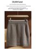 100% Pure Wool Knit Mini Skirt – Women's Elastic Waist, Versatile Hip-Hugging Design for Autumn/Winter.