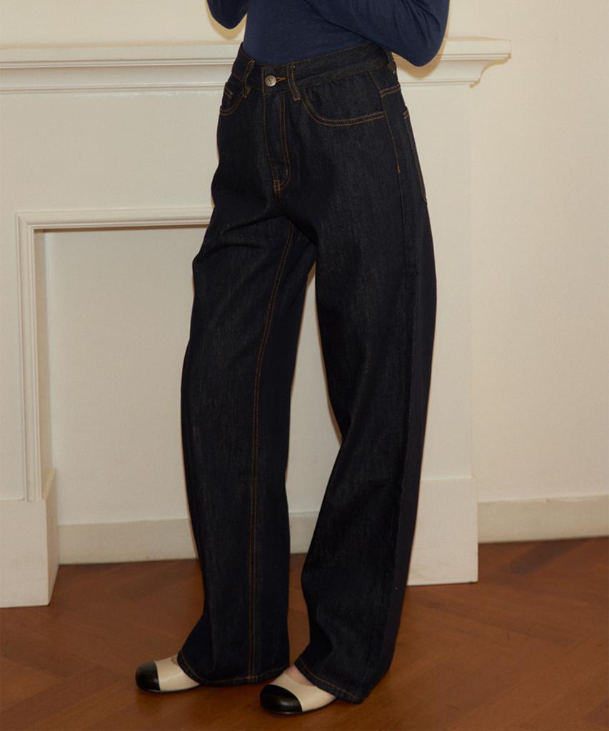 SALON DE YOHN Loose Fit Denim Pants_ Raw