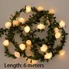 Colored Lights Rose Flower Lights Warm Light Decorative Garland  Wedding Decorations