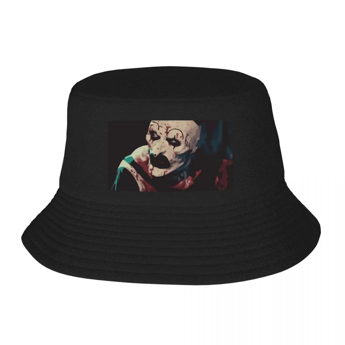 New Art The  Terrifier Bucket Hat Vintage Sunscreen Women Hats Unisexs