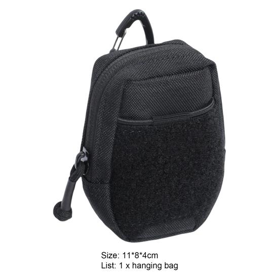 Gürteltasche, Mehrzweck-Mini-Schnallentasche mit Reißverschluss, Aufbewahrung von Reiseutensilien aus Nylon, Bergsteigen, Wandern, Gürteltasche zum Aufhängen für den Außenbereich