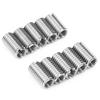 10pcs Threaded Inserts Inner M6X1.0 Outer M8X1.25 Length 15MM Male Female Nut