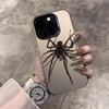 Black Spider Cartoon Cool Phone Case For iPhone 17 Pro Max 17e 16e 15 17 Air 14 13 12 11 Pro Max 8 Plus X IMD Shockproof Cover