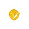Fu Character Domineering Men's Ring Open Square Ring Wealth Plated Men's Ring