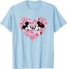 Hot Fashion Casual Disney Mickey & Minnie Mouse Couples Valentine’s Day Heart T-Shirt S-4XL Summer