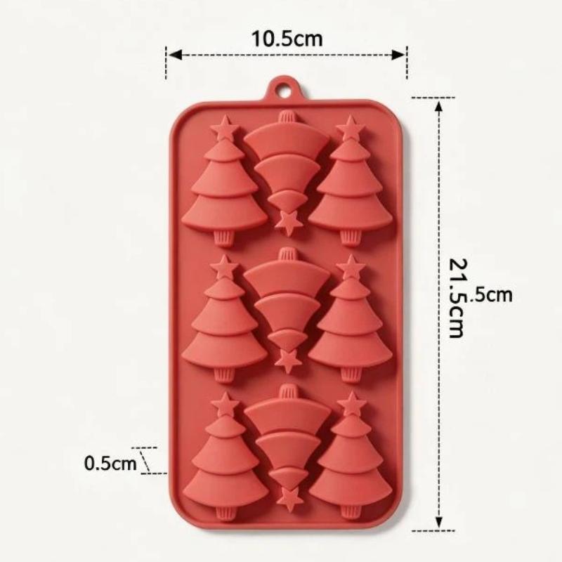 Silicone Christmas Baking Molds Non Stick Easy Clean Perfect For Home Baking Cookie Chocolate Jelly Candy