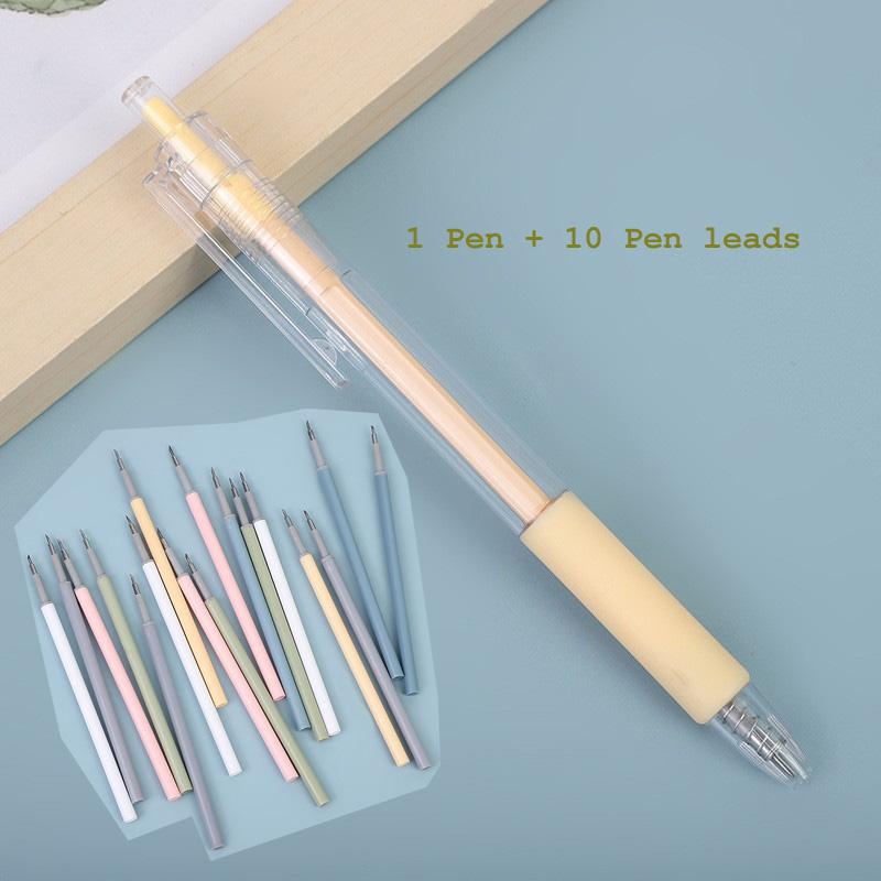 0.5mm Simple Transparent Press Neutral Pen Office School Writing Student Supplies Stationery