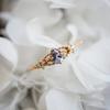 New In Dreamy Natural Tanzanite Rings For Women Vintage Hollow Out Diamond Exquisite Water Drop Fashion Ring Party Jewelry