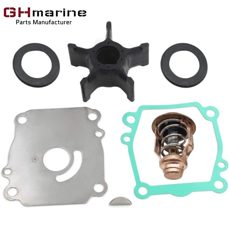 1740090J20 Outboard Impeller Kit with 1767090J00 Outboard Thermostat Replace for Suzuki Outboard Motor 17400-90J20 17670-90J00 чёрный