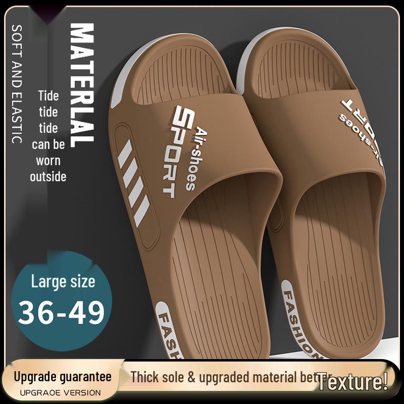 

Мужские нескользящие летние шлепанцы на толстой подошве для улицы 2025: Модные спортивные сандалии для пар 44-45