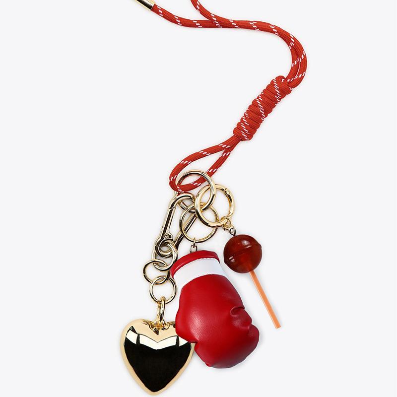 Cute Fruit-shaped Keychain Creative Tomato Pendant For Bags/Necklaces/Belts Novelty Decorative Trinket Stylish Daily Accessory