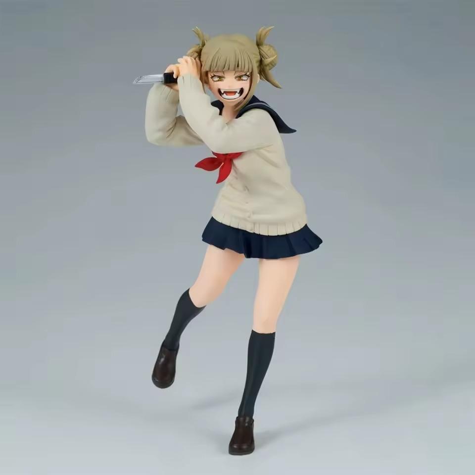 17cm Anime My Hero Academia Anime Figur Toga Himiko Niedliche Uniform Actionfiguren PVC Modell Spielzeug Sammlung für Erwachsene Statue Geschenk für Fans