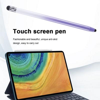 Silicone Stylus Pen for Phone Double Head Tablet Pen Pencil Anti Slip Replaceable Tips for iPhone iPad for Tablet Android Phone