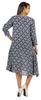Bimba Printed Flared Midi Dress For Women Rayon Crepe Casual Summer Dress