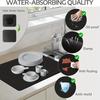 1pc-Pu Leather Countertop Draining Mat Kitchen Bar Drain Pads Absorb Water And Dry Quickly For Washstand Bathroom Floor Mats