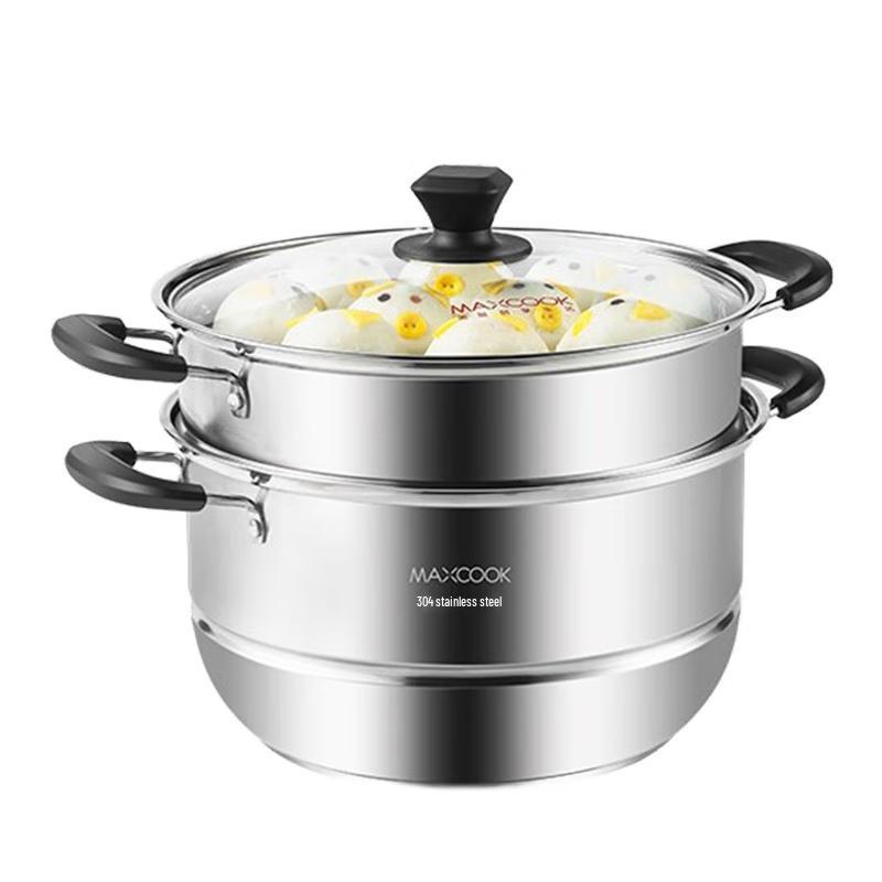 Meichu 304 Stainless Steel 2-Layer Steamer