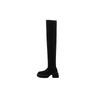 High boots women's 2026 autumn and winter new elastic knitted knee boots slim calf socks elastic boots