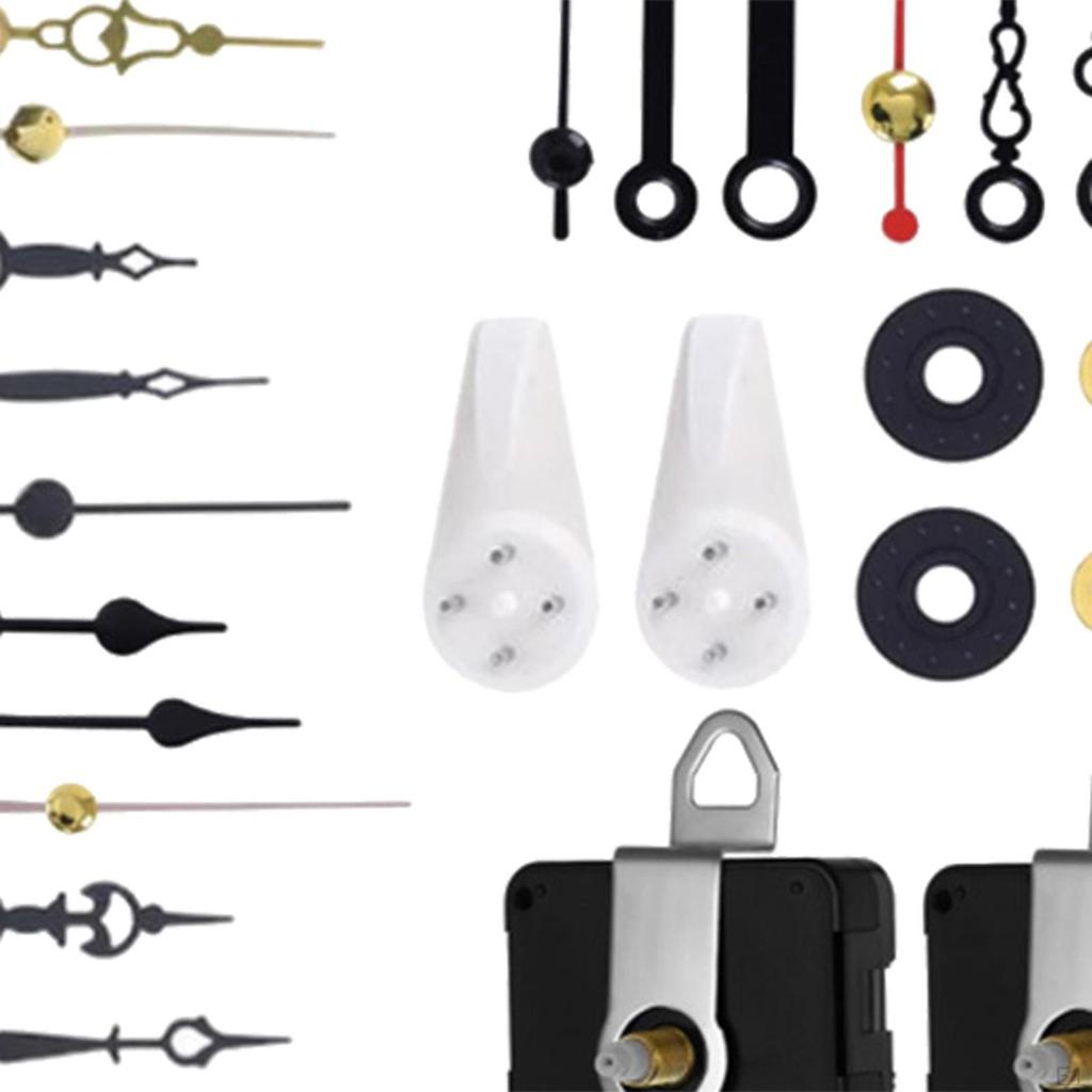DIY Quartz Clock Movement Mechanism W/ 6 Sets Hands Motor Kit Replacement Repair Tool