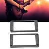2Pcs Humbucker Pickup Ring Metal Mounting Frame Flat Bottom Replacement for LP Electric Guitar