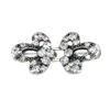 1 Pair Shiny Alloy Cardigan Collar Clips Holder Women Decor Crystal Cape Cloak Clasps Fasteners Buckle Brooch Clip