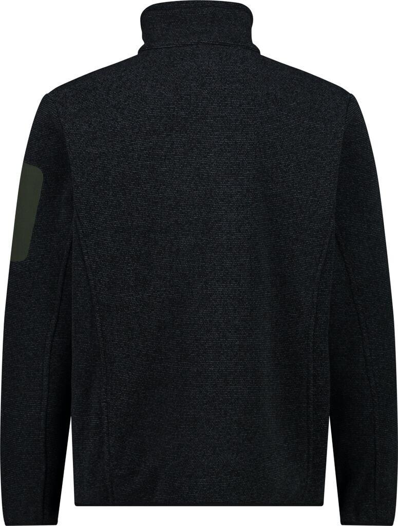

Куртка мужская CMP Fleece Jacquard-Knit-Tech Jacket (38H2237) Herren-Fleece Jacquard-Knit-Tech mit Rautenmuster nero/oil green 56