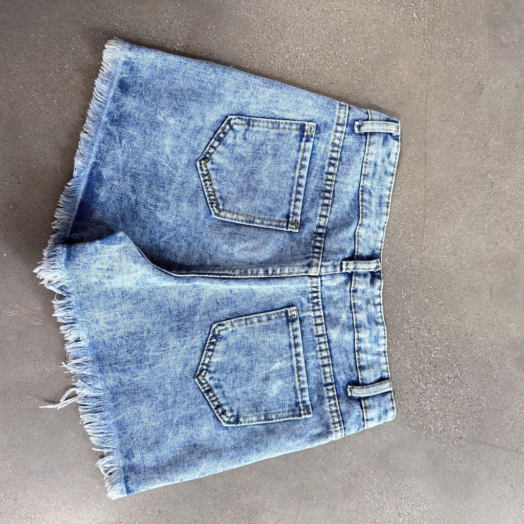 European & American Patchwork Ripped Snowflake Denim Shorts - Women's Slim Fit