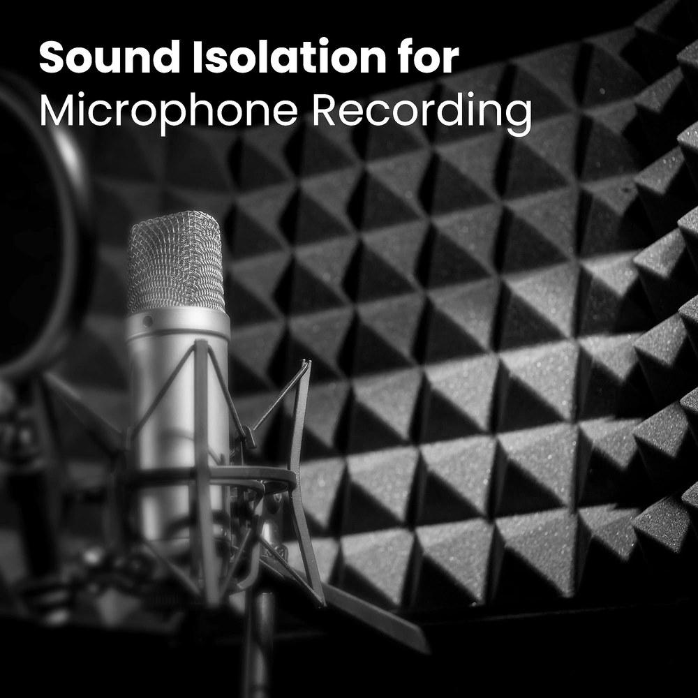 Pyle Microphone Isolation Shield 3-Panel Noise Absorption Recording Booth Acoustic Vocal Attenuation Filter 1.6-inch Foam Adjustable Microphone Depth