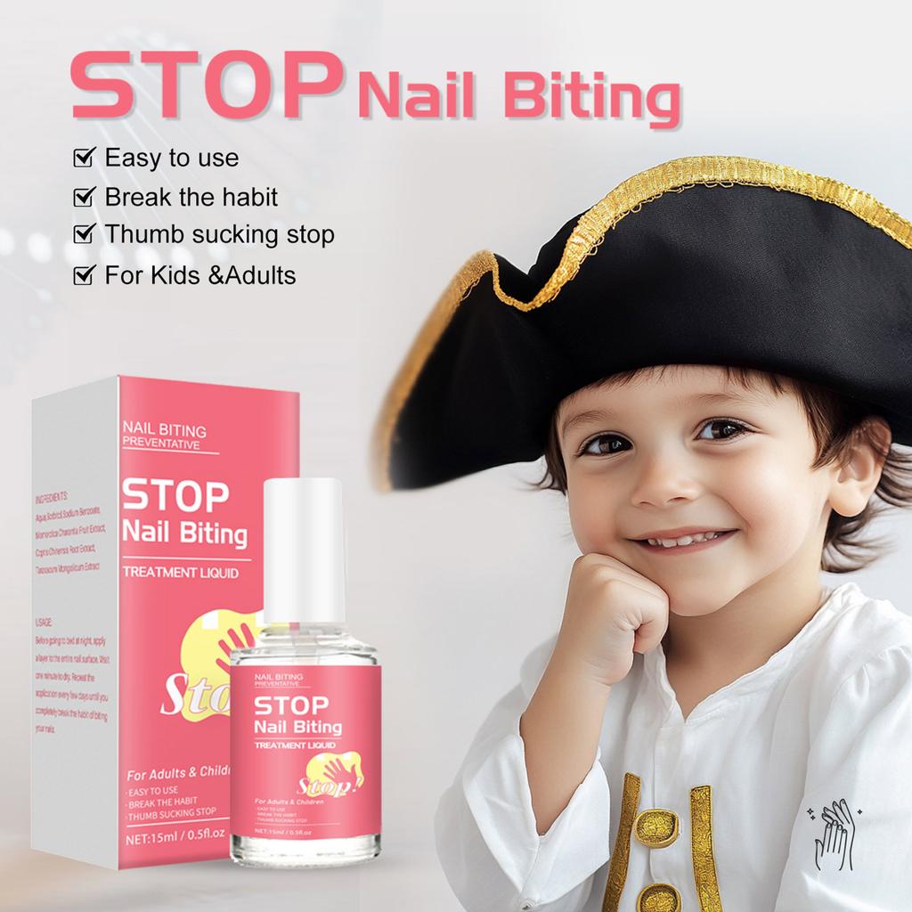 Baby Bitter Nail Lotion Protects Nails, 15ml No Side Effects,Preventing Nail Biting And Bitter Water In Infants And Young Children