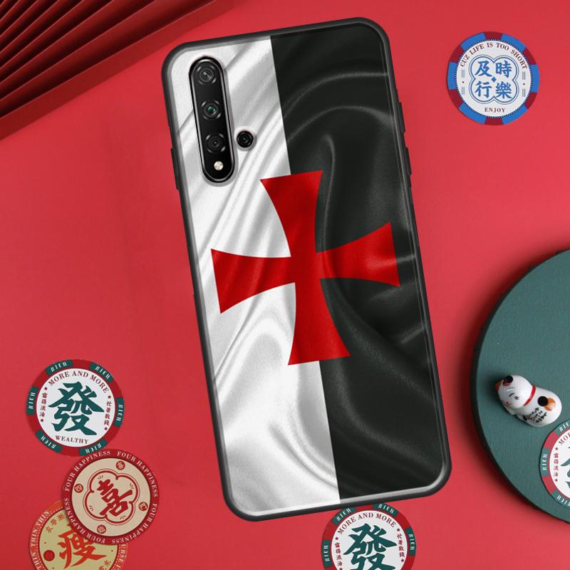 Knights Templar Coat of Arms For Huawei P20 P40 P30 Lite P60 Pro Nova 12s 11i 12i 10 9 SE 5T Y91 Y90 Y60 Y70 Y72 Y61 Case
