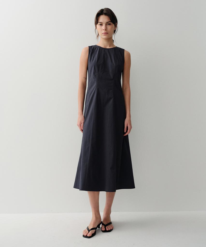 Ia Raye Sleeveless Dress (Navy)