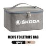 AAFO1 Travel Cosmetic Organizer Toiletry Case Wash Pouch Zipper Storage Bag For Skoda octavia a5 a4 mk1 2 fabia superb rapid mk3 yeti