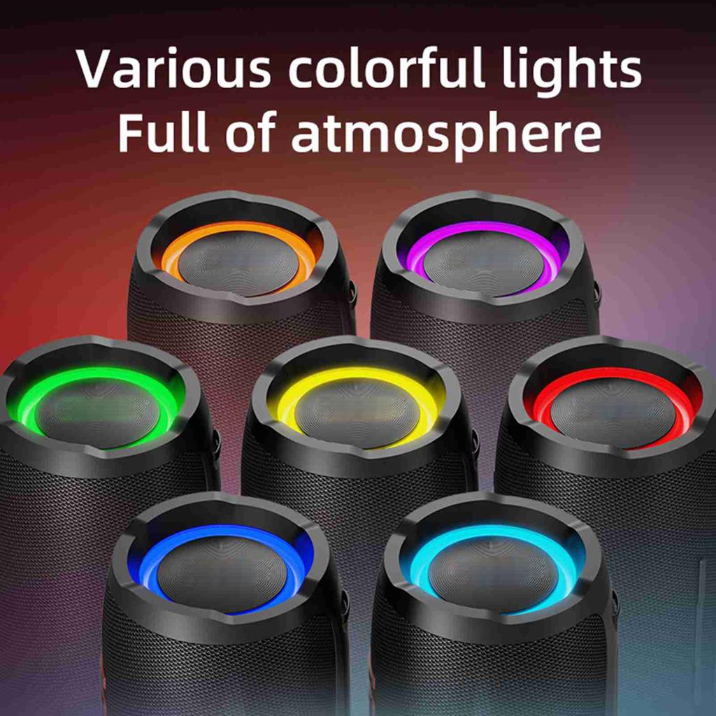 Portable Wireless Speaker with BT 5.3 Technology 50W Speakers TWS Series Stereo Scene RGB Light Effect HiFi Sound