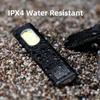 USB C Rechargeable LED Flashlight 600Lm Mini Magnetic Waterproof COB Work Light Keychain Pocket Lantern Portable Torch for Campi