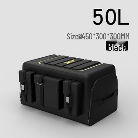 Waterproof Foldable Oxford Cloth Car Trunk Organizer - Large Capacity, Scratch-Resistant Storage Box for Home and Car Use