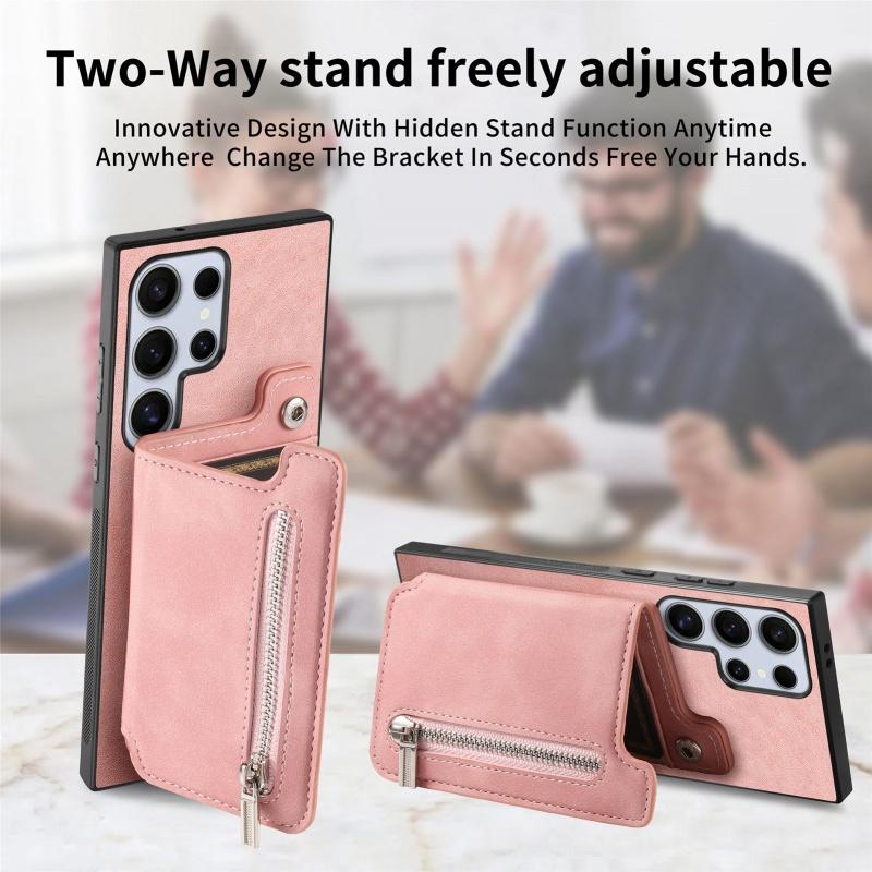 Magnetic Leather Wallet Phone Case For Samsung Galaxy S25 Edge S24 Ultra S23 Plus A17 A07 A55 A35 A15 A54 A34 A56 A36 A16 Cover