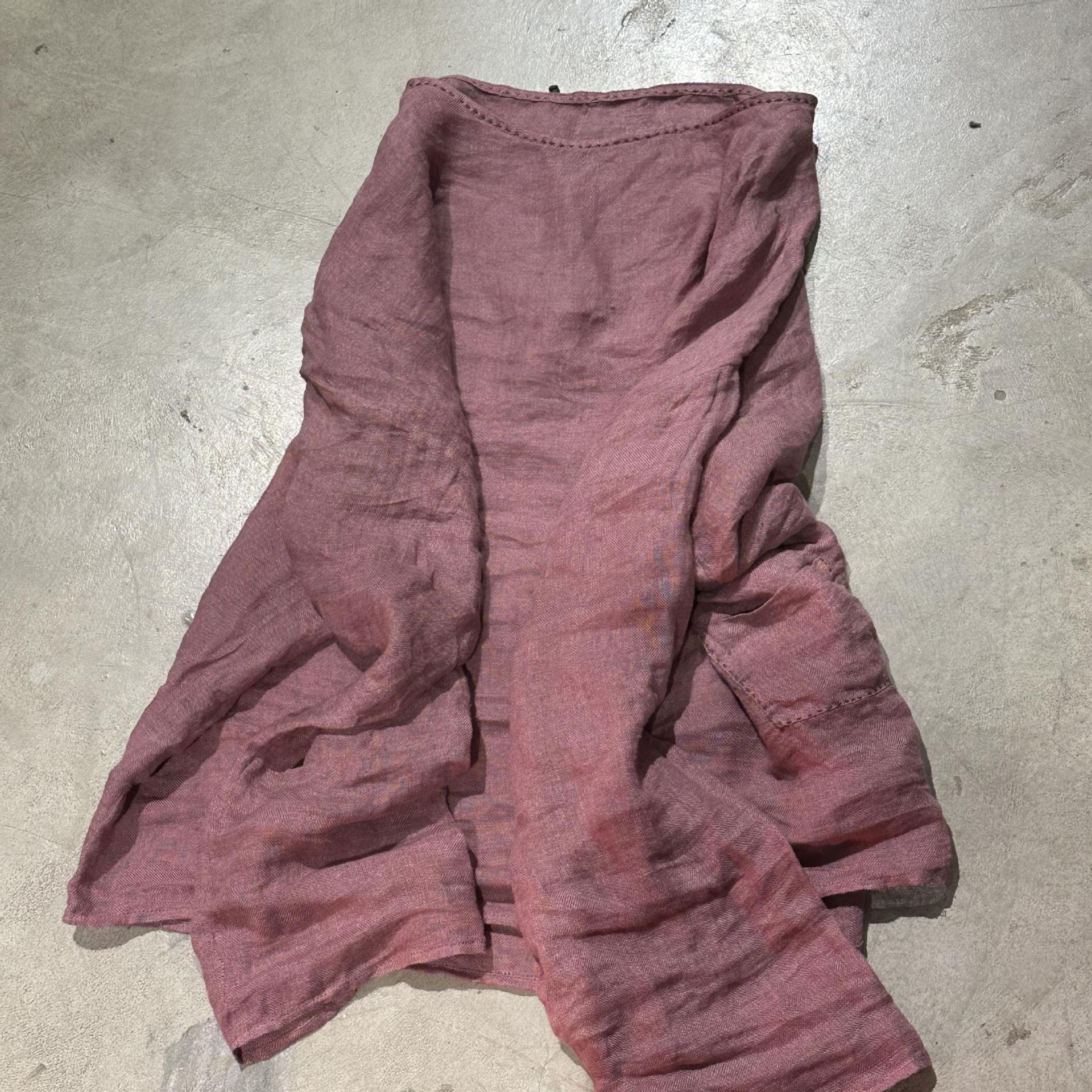 

Johnature Мода Винтаж Однотонная Свободная Повседневная Футболка Женская Весна Китайский Стиль Круглый Вырез Длинные Рукава Футболка One Size розовый