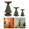 Resin Christmas Tree Candle Holder Candlestick Decorative Candle Stand Table