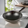 SUPOR 32cm Hammered Round Bottom Iron Wok with Lid
