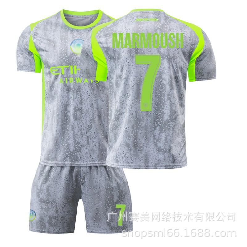 

25-26 Manchester City s Champions League No. 9 Harland Football Uniforms Set 10 Sherki 47 Foden 16 Rodrigo M