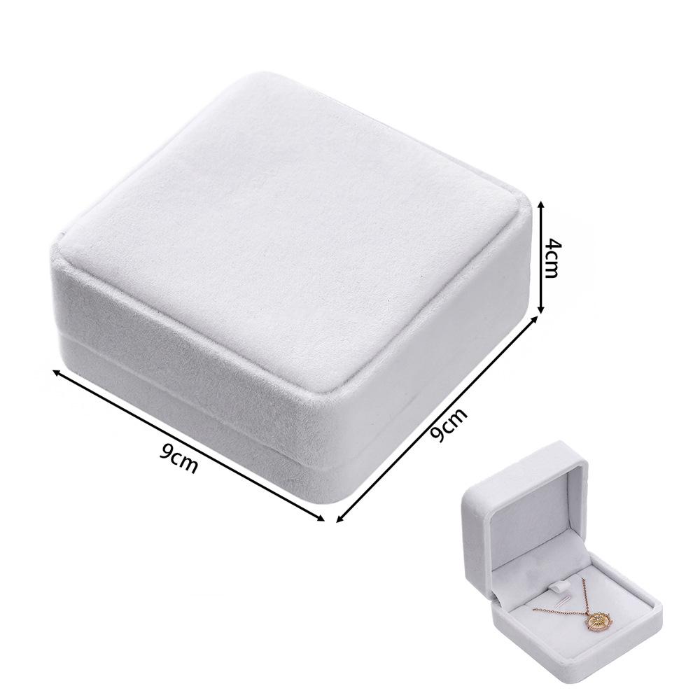 Rounded Flannel Jewelry Box for Rings, Earrings, Pendants, Bracelets, Bangles, and DIY Packaging.