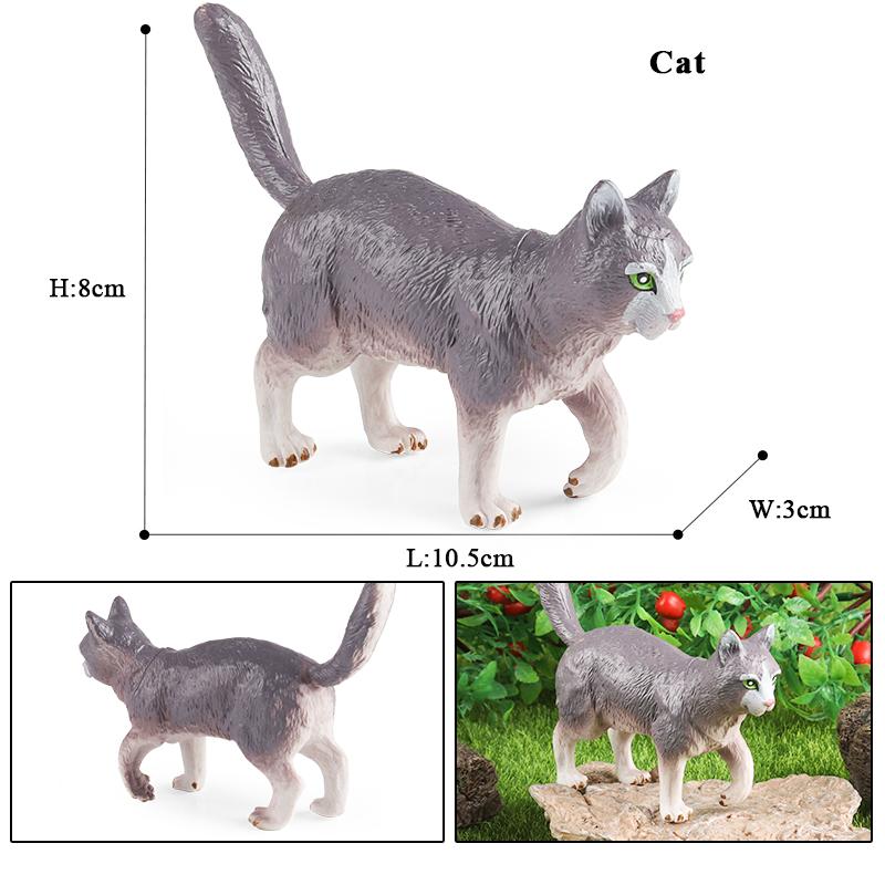 Oenux Farm Model Simulation Goose Duck Pig Hen Cow Horse Sheep Action Figures Poultry Animals Figurine Miniature Cute Kids Toy